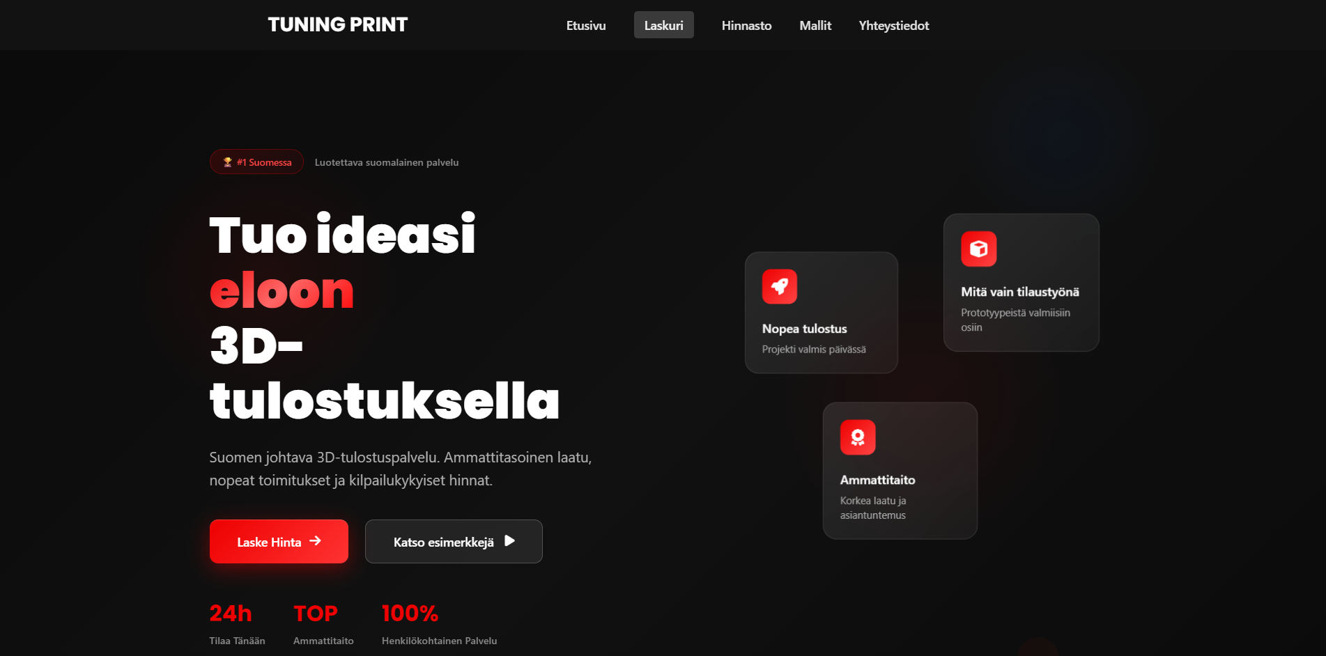 Tuning Print - kuvakaappaus